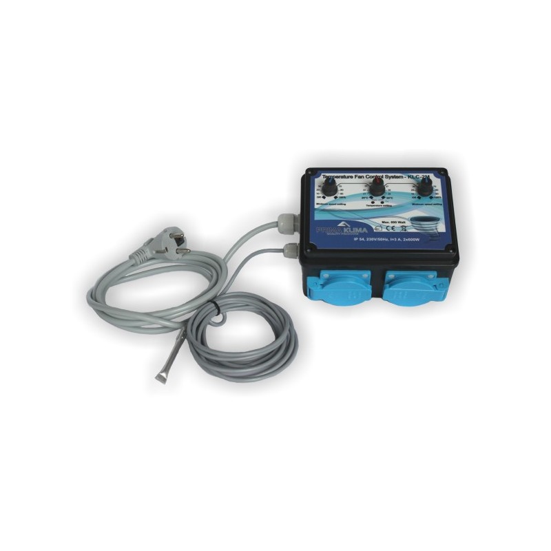 Prima KlimaThermostat et Régulateur de Vitesse 2x600w