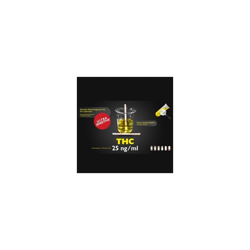 THC test d'urine sensible 25ng
