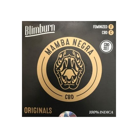 BlimBurn Mamba Negra CBD 20:1 9x graines. BlimBurn Mamba Negra CBD 20:1 9x graines.