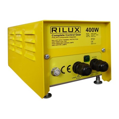 Ballast Magnétique Rilux 400W filtre électrique incl. dans boîtier Ballast Magnétique Rilux 400W filtre électrique incl. dans boîtier